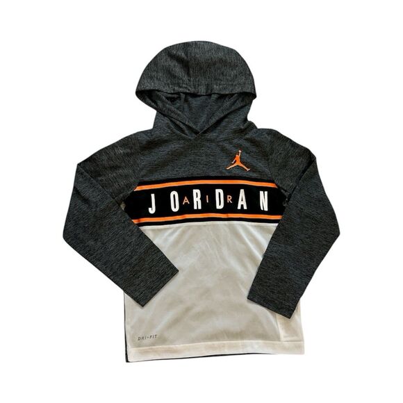 Nike Air Jordan DriFit Hoodie Boys 6-7 Youth Pullover Jumpman Basketball - Picture 1 of 7